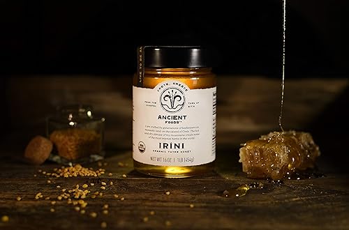 Miniatura 7 de Miel de tomillo de Ancient Foods - Miel orgánica cruda sin filtrar auténtica griega de Grecia  Miel orgánica de tomillo  Miel real de Creta, Grecia