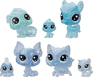 Littlest Pet Shop Frosted Wonderland Pet Friends Toy, Blue Theme, Includes 7 Pets, Ages 4 & Up