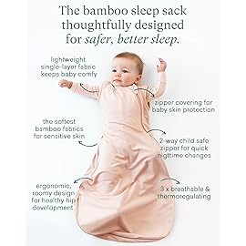PurComfy Supersoft Sleep Sack 0.5 TOG, Premium Bamboo Viscose Baby Sleeping Bag, Lightweight Sleep Sack 6-15 Months
