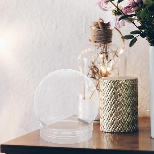 Miniatura 4 de IMIKEYA Globo de agua de Navidad, globo de agua, globo de plástico de Navidad con tapa de rosca, tarro de globo de agua rellenable transparente,