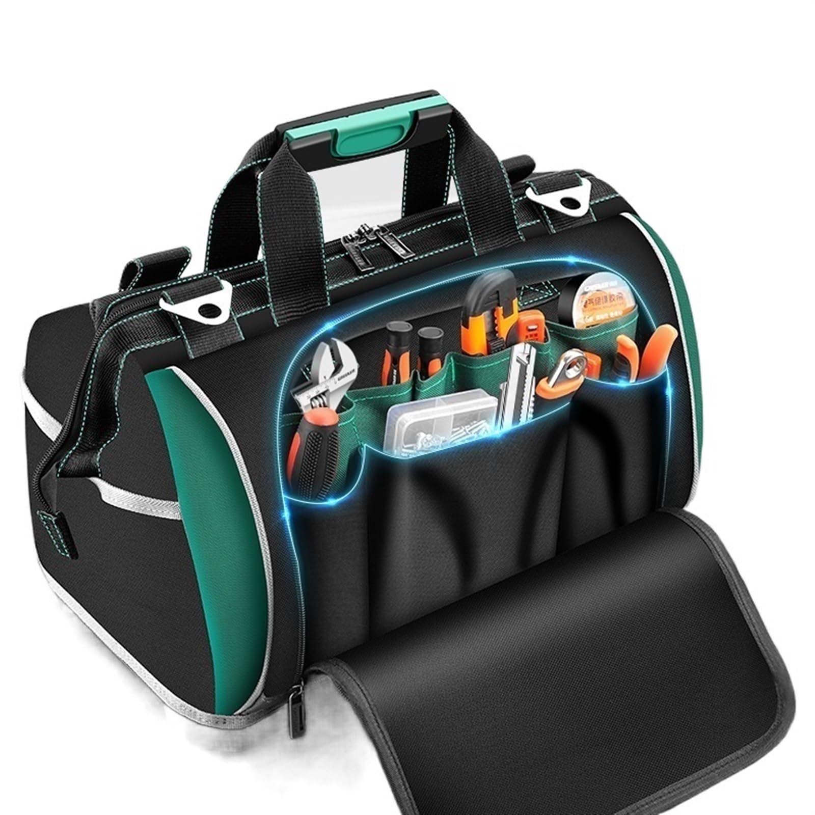 INLIMA Tool Bag Storage Portable Cloth Electrician Large Woodworking Canvas Maintenance Bag Tool Thickened Bag Bag Size 13in