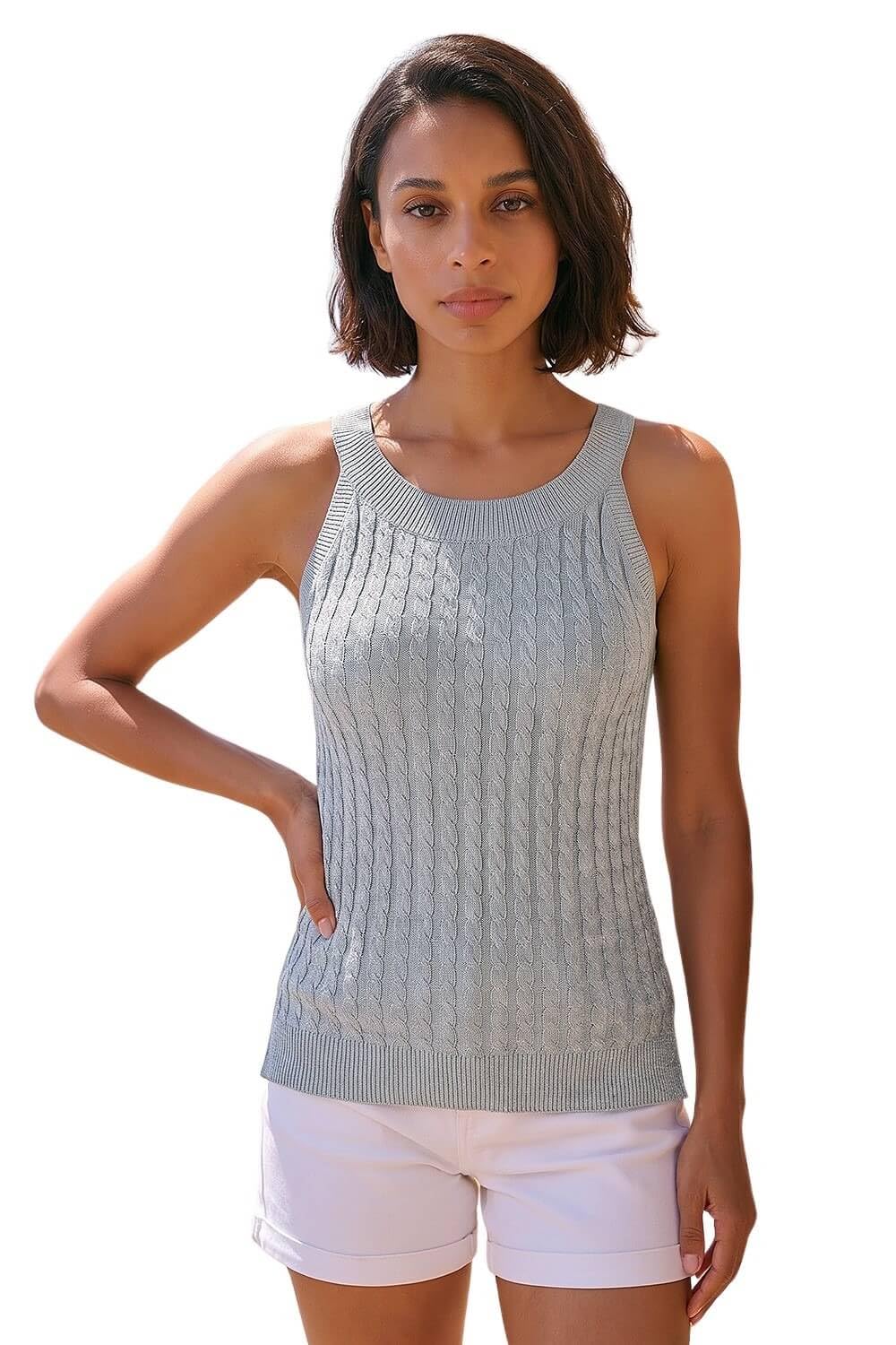 Dusk - Women's Vest Top - Silver - Size 10