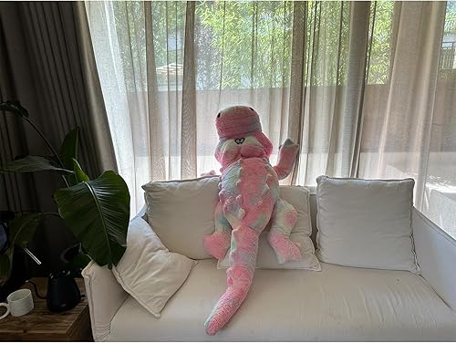 Miniatura 2 de Hofun4U - Almohada de felpa de cocodrilo, animal de peluche de cocodrilo de 67 pulgadas, decoración del hogar, regalo de Navidad, San Valentín,