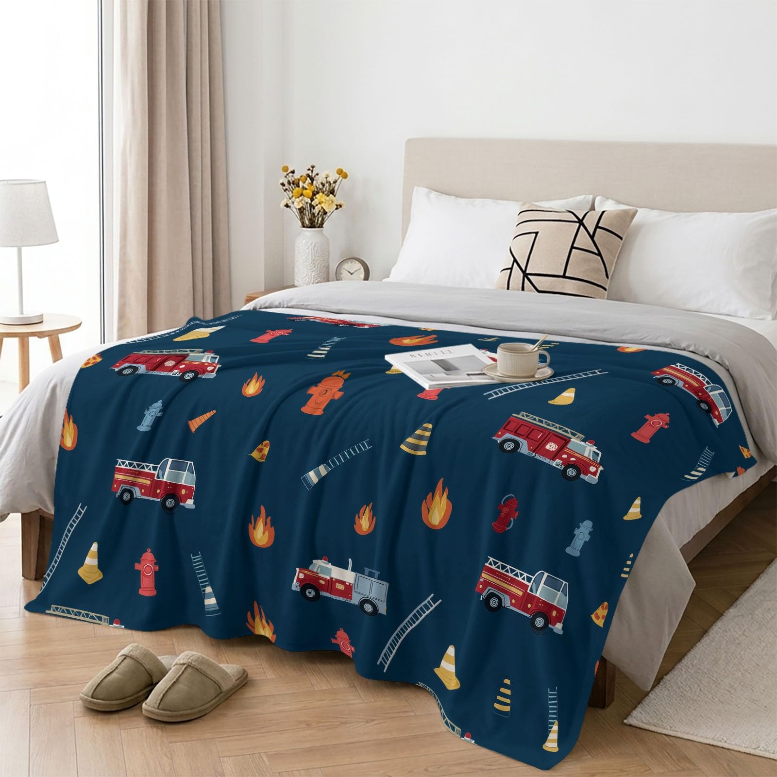 Coperta morbida e calda e leggera, per bambini, adolescenti e adulti, in pile di flanella di flanella, 180 x 200 cm, colore: blu scuro