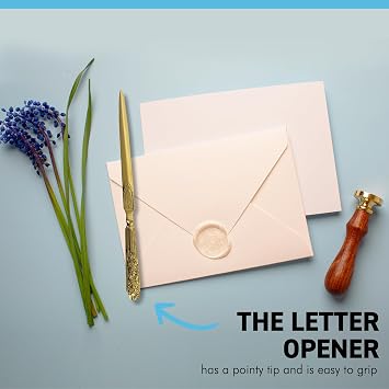 EMBOSSED BRASS PAPER KNIFE | LETTER OPENER | Desk accessory | Letter Knife | Paper knife letter opener | envelope opener | paper cutting knife | sturdy and durable | suitable for office or home use