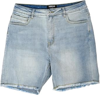 Handup Athletic Jean Short - JORT - 4-Way Super Stretch 5.5" Inseam Denim Short - Athletic Shorts - Breathable Lightweight Denim US, Alpha, Small, Regular, Regular, Light Blue