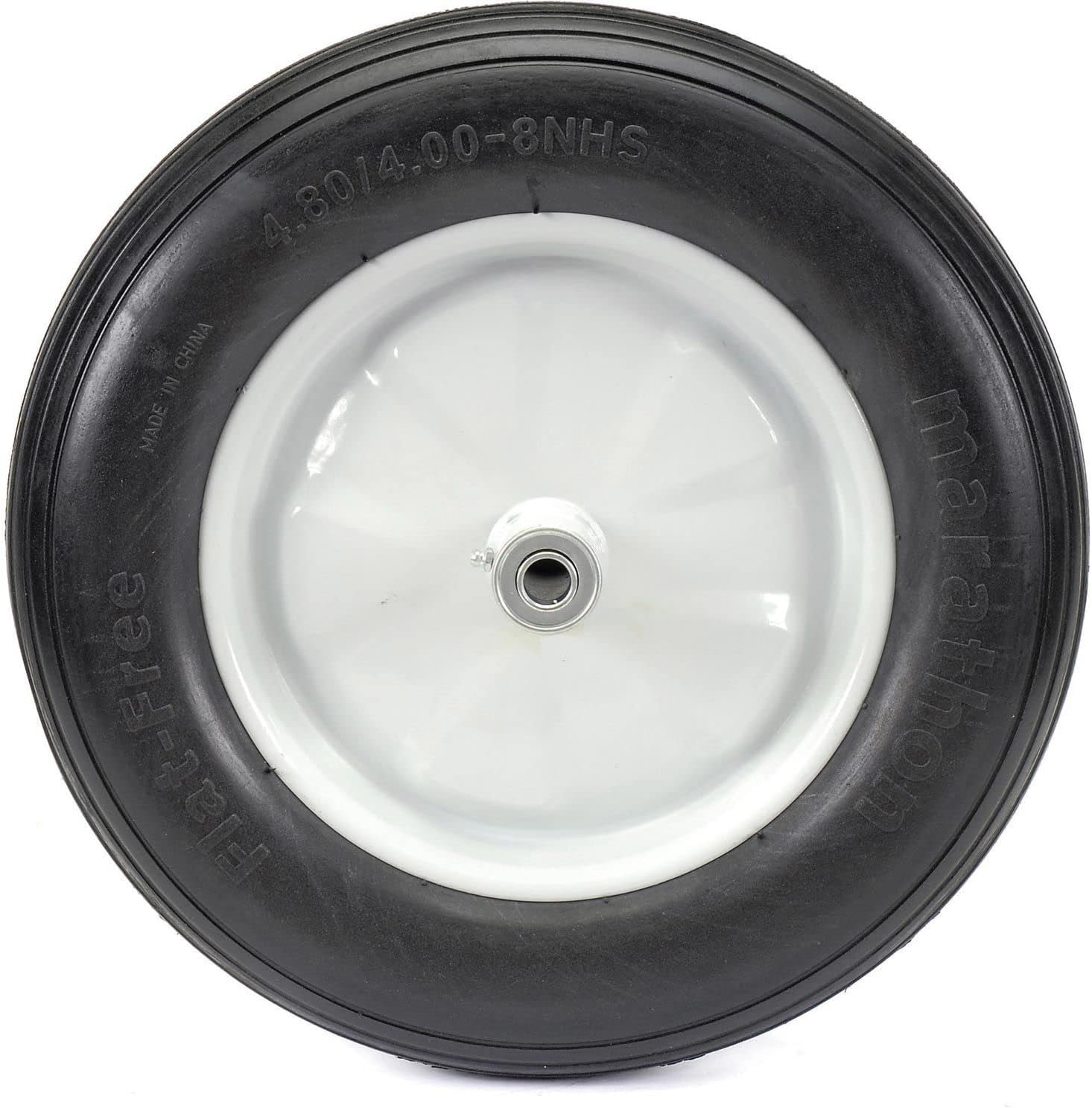 Marathon 00001 16" Ribbed Flat Free Wheelbarrow Tire