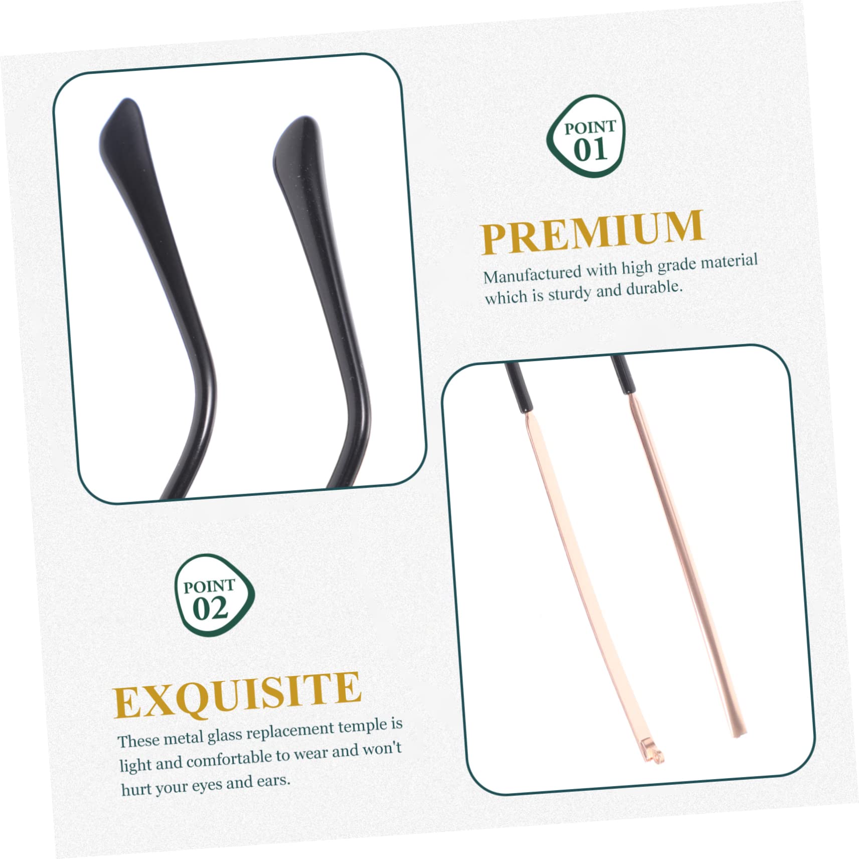 Baluue 6paare Brillenbügel Metall Für Sonnenbrillen Und Lesebrillen Austauschbare Brillenarme
