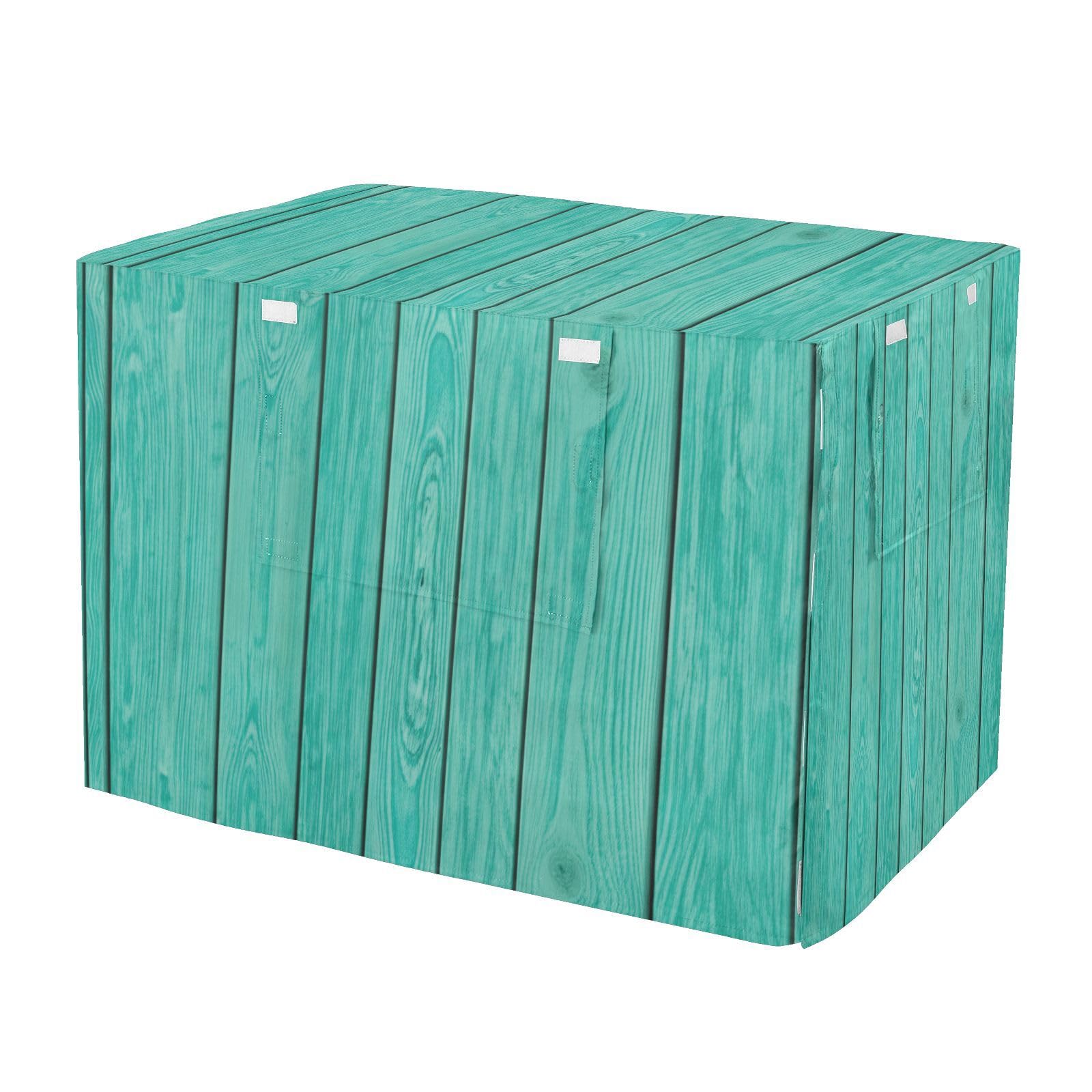 Housse de cage pour chien style bois turquoise pour son confort