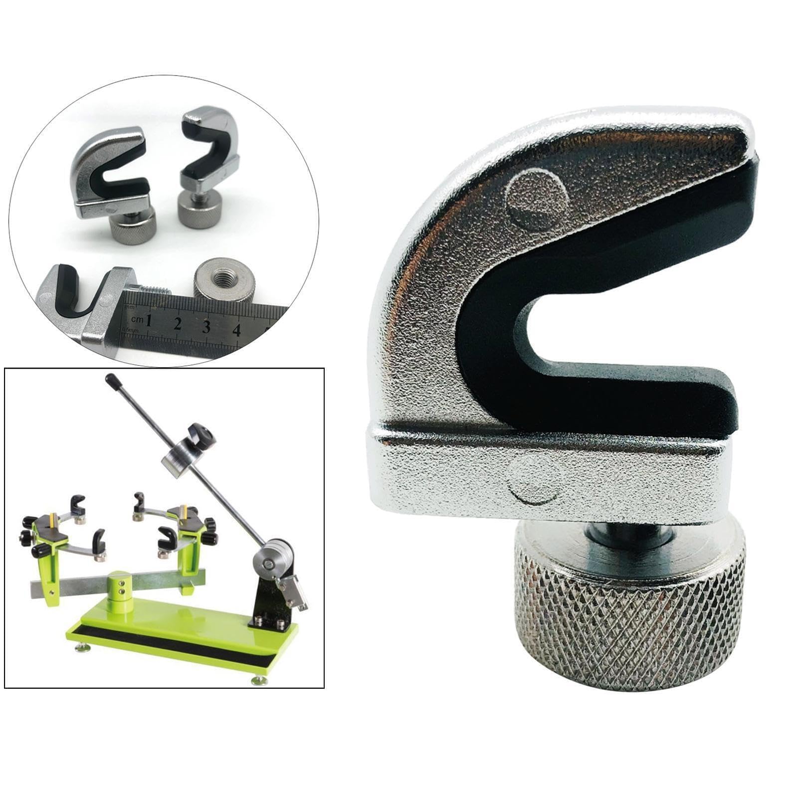 Pince de Fixation Fixe en métal de Rechange, pièce de réparation pour Machine à Corder Les Raquettes de Tennis, Pince en U, de Rack de Badminton Portable à Assemblage Simple