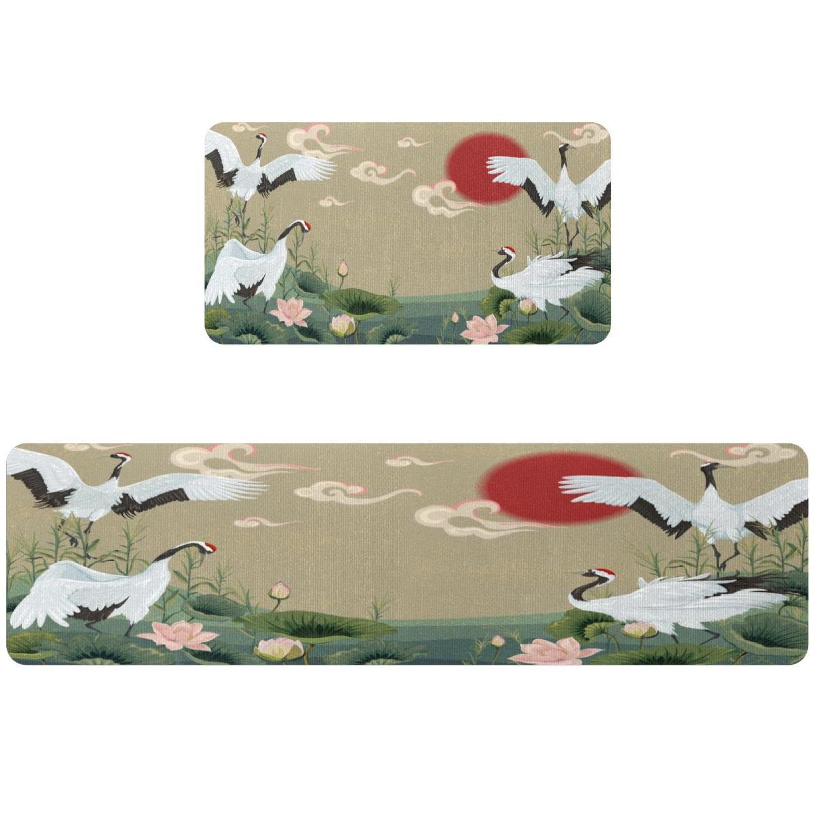 Tapis de cuisine antidérapants lot de 2 lavables grand confort pour buanderie et couloir de maison