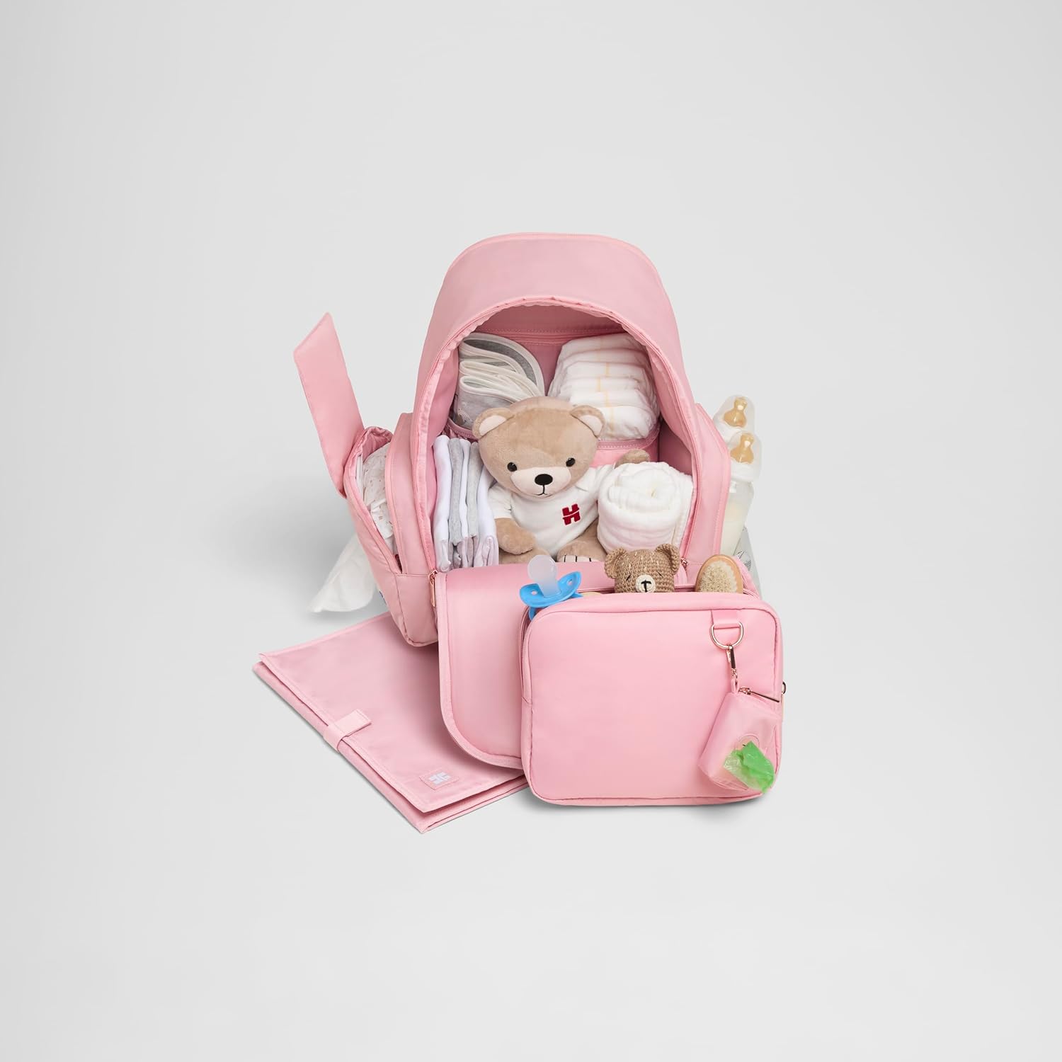 HUGGIES Unisex-adult Signature Hug Pack Diaper Backpack, Bridal Rose, One Size