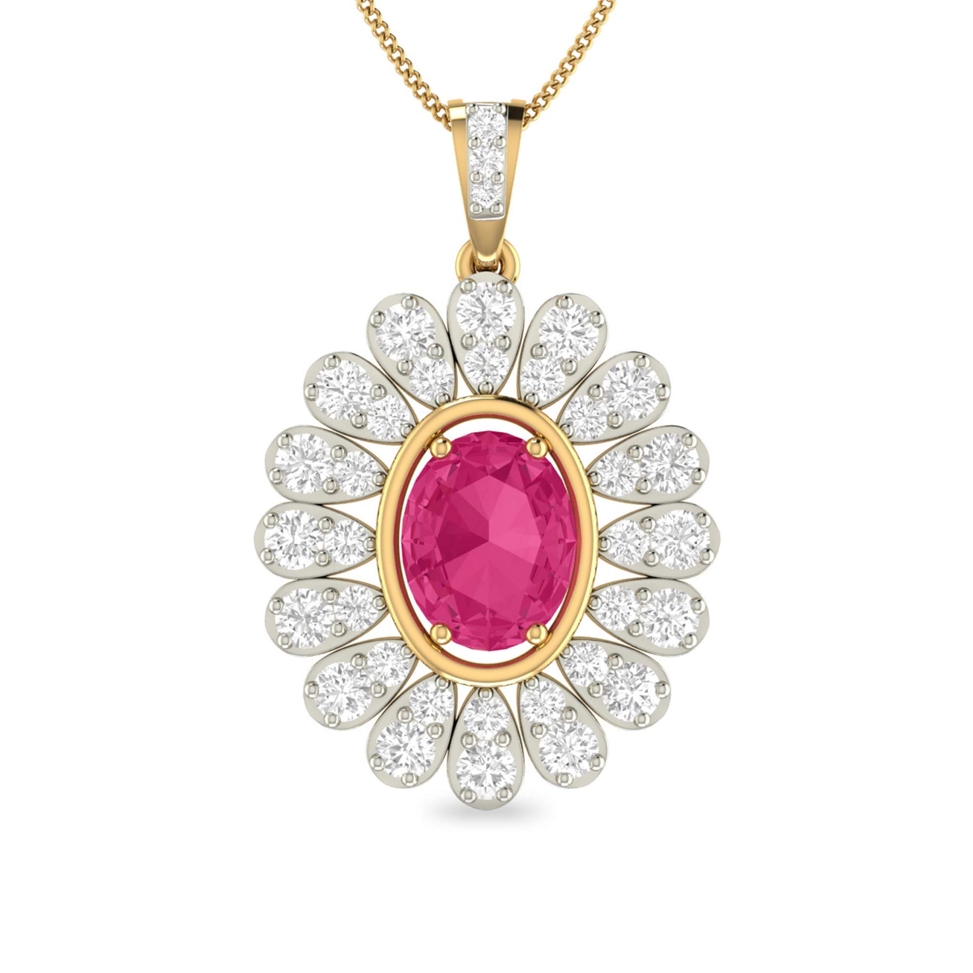 pc jeweller Yellow Gold and Solitaire Pendant for Women-picture-29