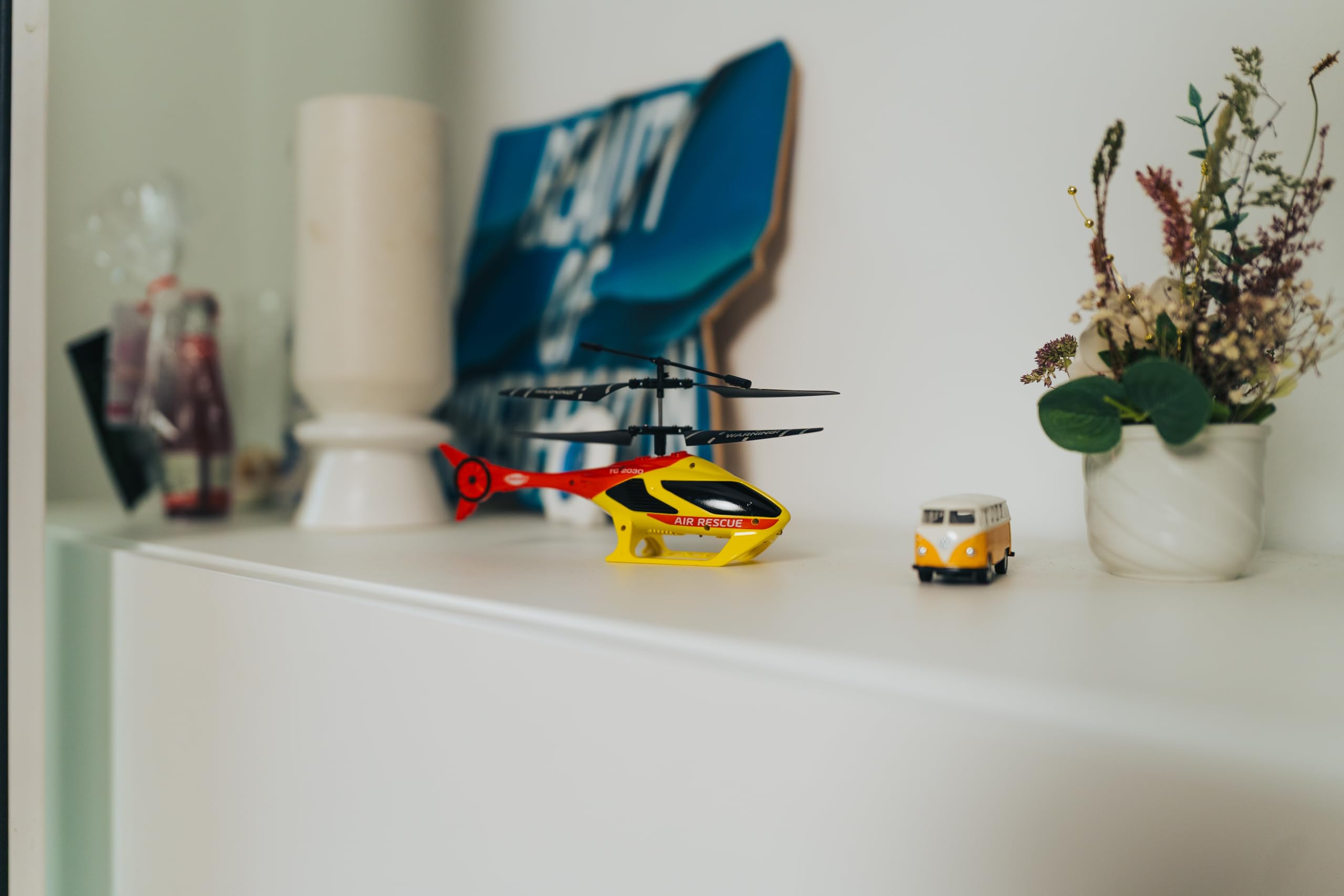 Carson Cyber Copter Rescue 2.4GHz 100% RTF – Elicottero, per principianti, RC Heli, giocattolo radiocomandato, telecomandato