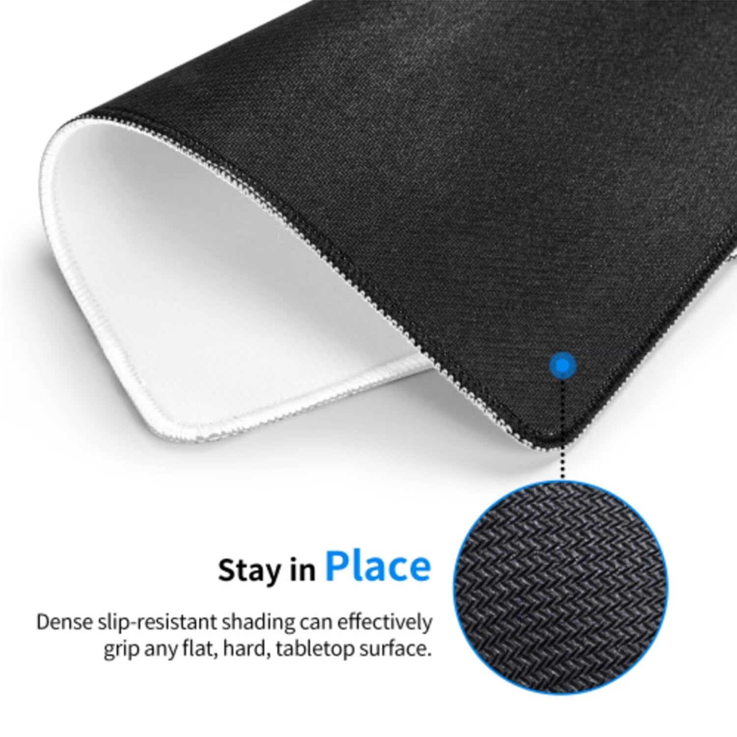 Biała podkładka pod mysz pod mysz pod mysz do gier XXL 1400 x 600 x 3 mm podkładka pod mysz gumowa kwiat duża podkładka pod rękę dla graczy akcesoria wodoodporne PC, do klawiatury laptopa w-11148