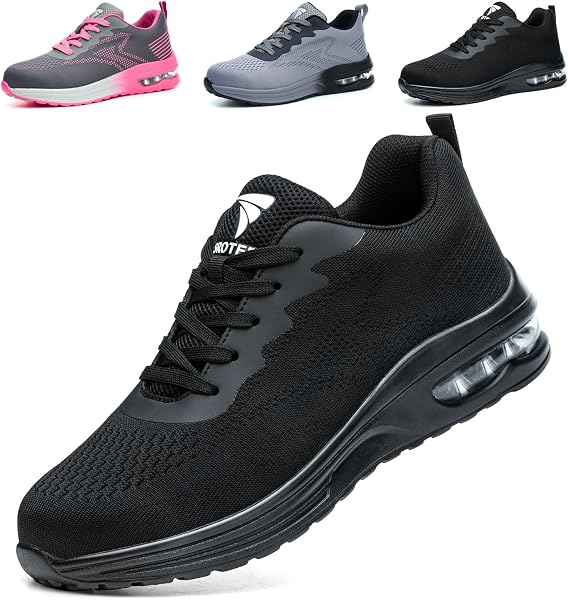 VAVOBIS Safety Trainers Men Womens Safety Shoes with Steel Toe Cap Trainers Non Slip Lightweight Work Trainers Breathable Puncture Proof Work Shoes - 1