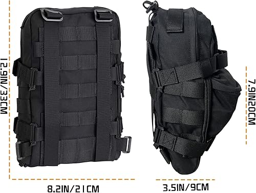 Miniatura 10 de Mochila táctica de hidratación para vejiga de hidratación de 3 litros, mochila de hidratación ligera MOLLE, transportador de agua para hidratación