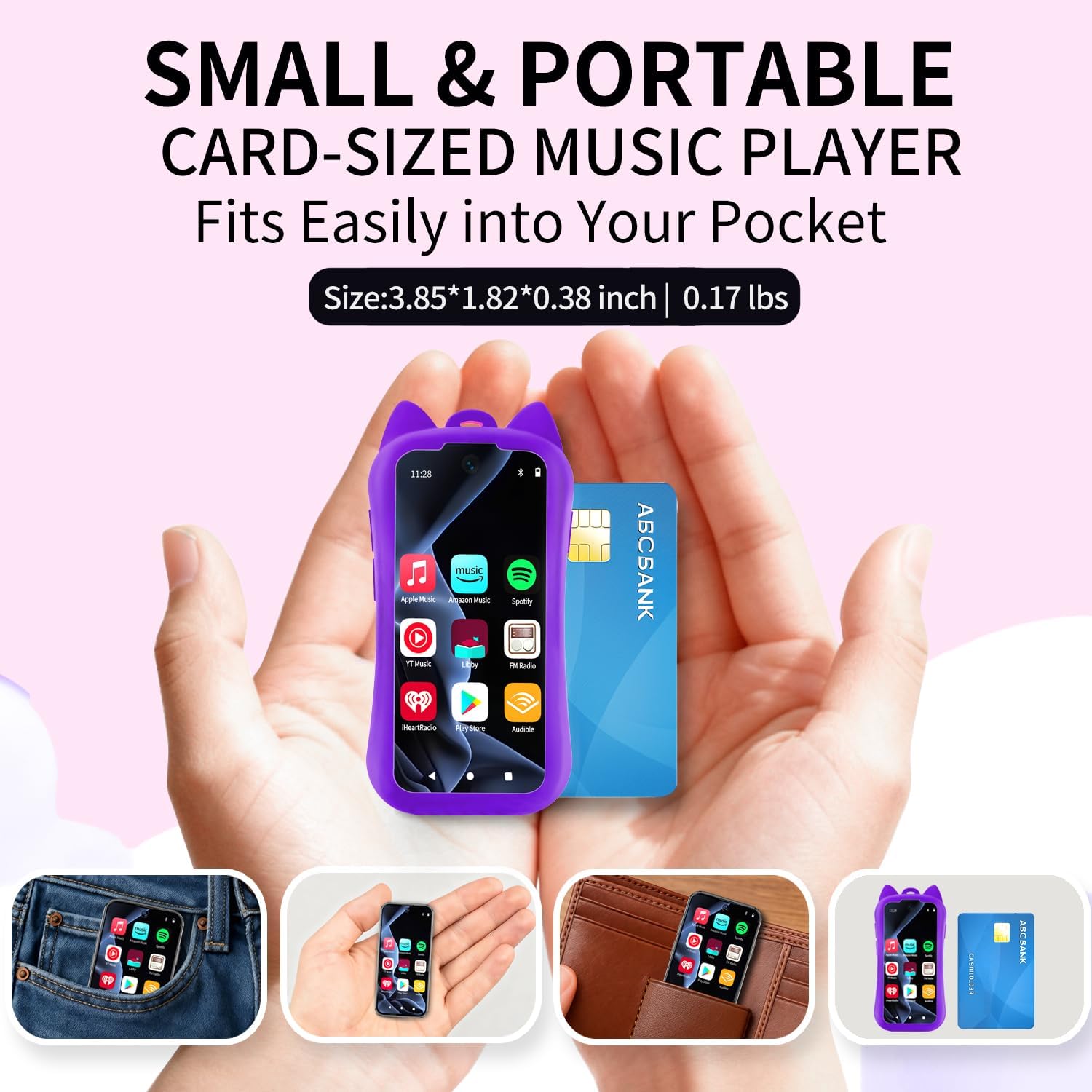 Kids MP3 Player with Spotify, Bluetooth, WiFi and Parental Controls VISDOMEVO