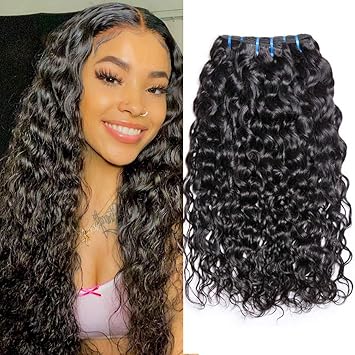 Musi cheveux bresilien tissage water wave grade 10A tissage bresilien boucle  meche bresilienne lot brésilien 95-100g/pc (20 22 24) : Amazon.fr: Beauté  et Parfum