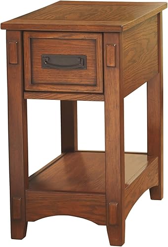 Miniatura 15 de Ashley Furniture Signature Design - Mesa auxiliar Breegin con silla - 1 cajón - Contemporáneo - color café