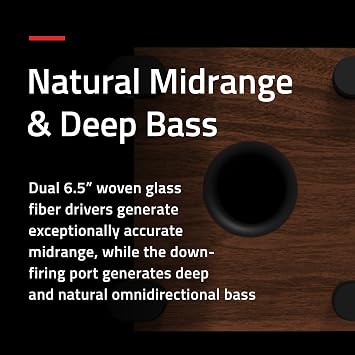 Fluance Ai81 Elite Powered 2-Way Floorstanding Tower Speakers, 150W Built-in Amplifier for 2.0 Stereo Music & Movie Listening, TV, Turntable, PC & Bluetooth - 2X RCA, Optical, Sub Out (Black Ash)