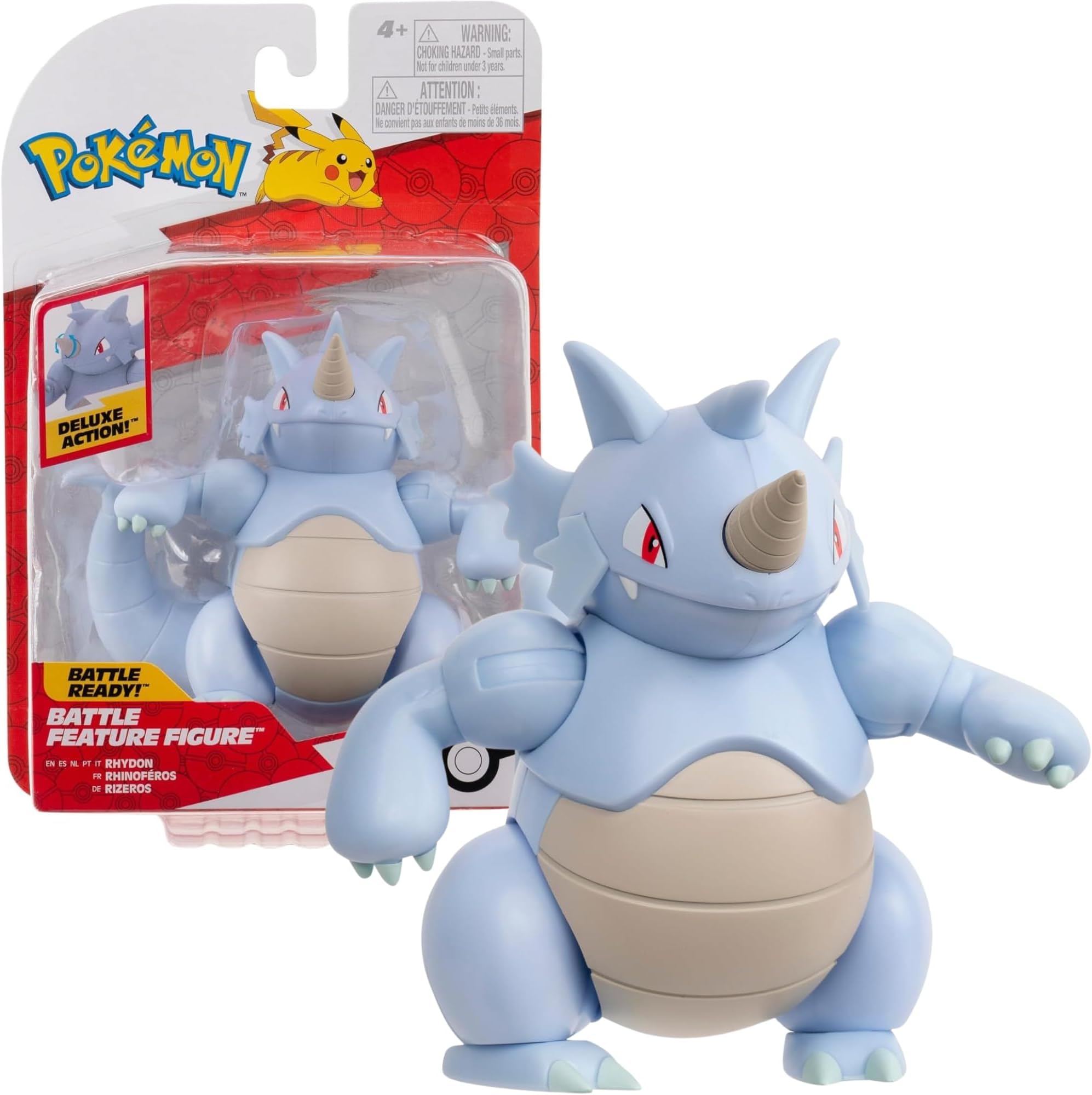 Pokémon PKW3418 - Battle Feature Figure - Curling Irons - Official Moving Figure, 4.5"