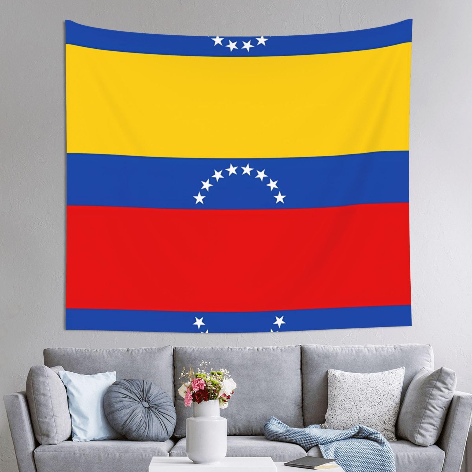 ZZYYDS Wall TapestryFlag of Venezuela for Living Room DormWall Hanging Home Decor Party Background, Decorative Poster 60x51in