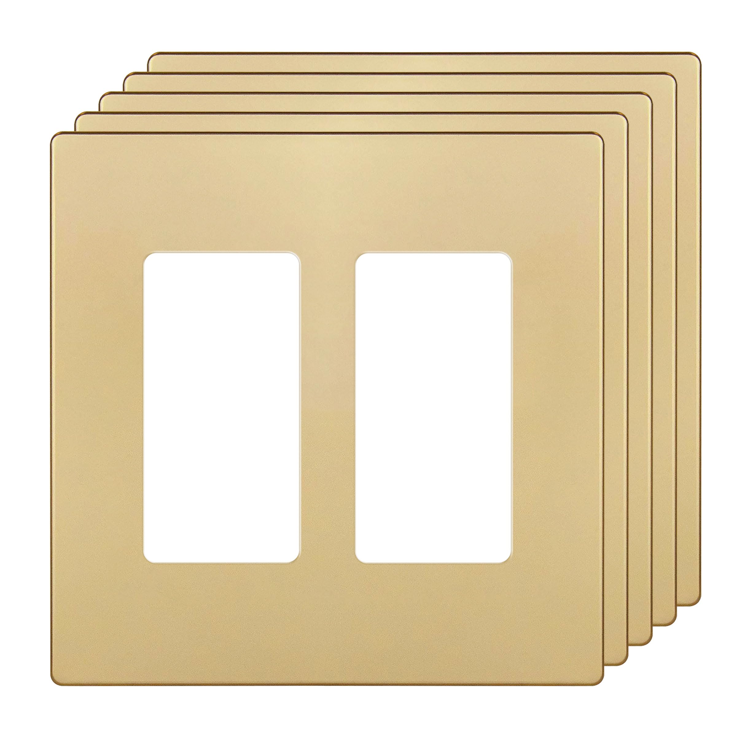 ENERLITES Screwless Wall Plate - 5 Pack -10
