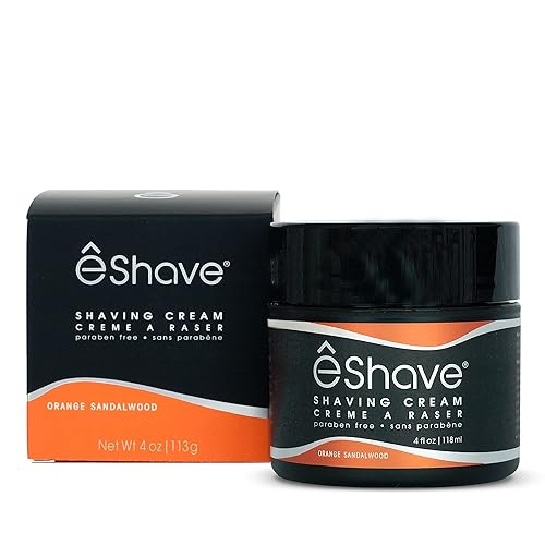 Miniatura 11 de eShave Crema de afeitar para hombres de 4 onzas, almendra, evita la irritación del afeitado y las quemaduras de afeitar, genera una rica espuma