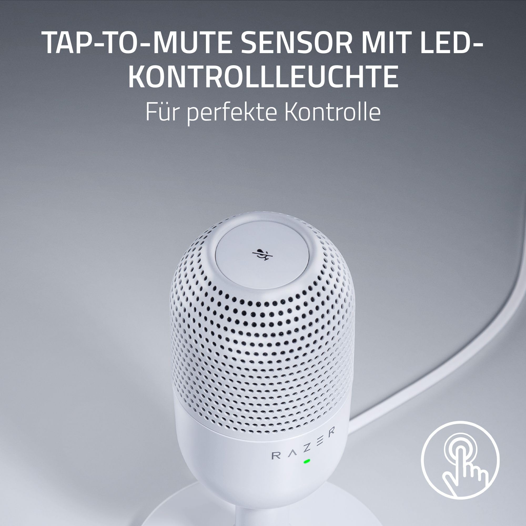 Razer Seiren V3 Mini - Ultrakompaktes USB-Mikrofon (14mm Kondensatormikrofon – Bild 4