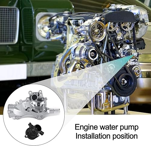 Miniatura 6 de Bomba de agua AULINK AW6662 con termostato 130-2140 Reemplazo OE para Buick Encore 2013-2020, Chevy Cruze 2011-2015, Cruze Limited 2016, Sonic