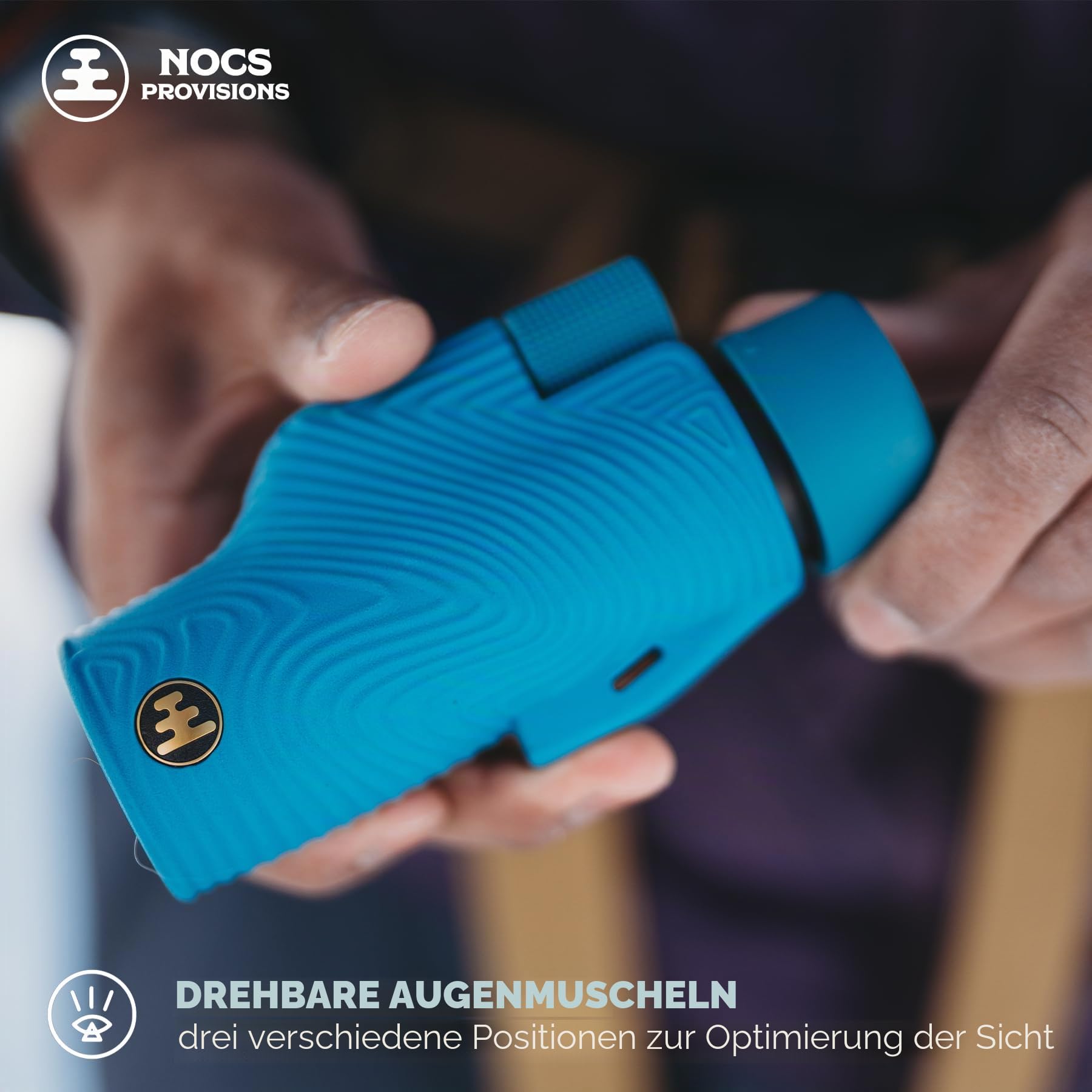 Nocs Provisions Field Tube 10x32 Wasserdichtes Monokular, 10X Vergrößerung Teleskop, Bak4 Prisma, Breites Sichtfeld für Vogelbeobachtung, Rucksackreisen & Wildtierbeobachtung - Korsisches Blau