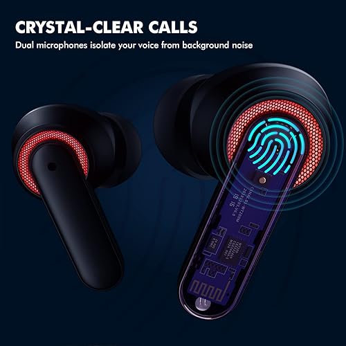 Miniatura 3 de Auriculares Bluetooth 5.3 para iPhone 16 Pro Max 15 14 13 Samsung Z Fold 5 Flip 6, auriculares inalámbricos estéreo con cancelación de ruido con