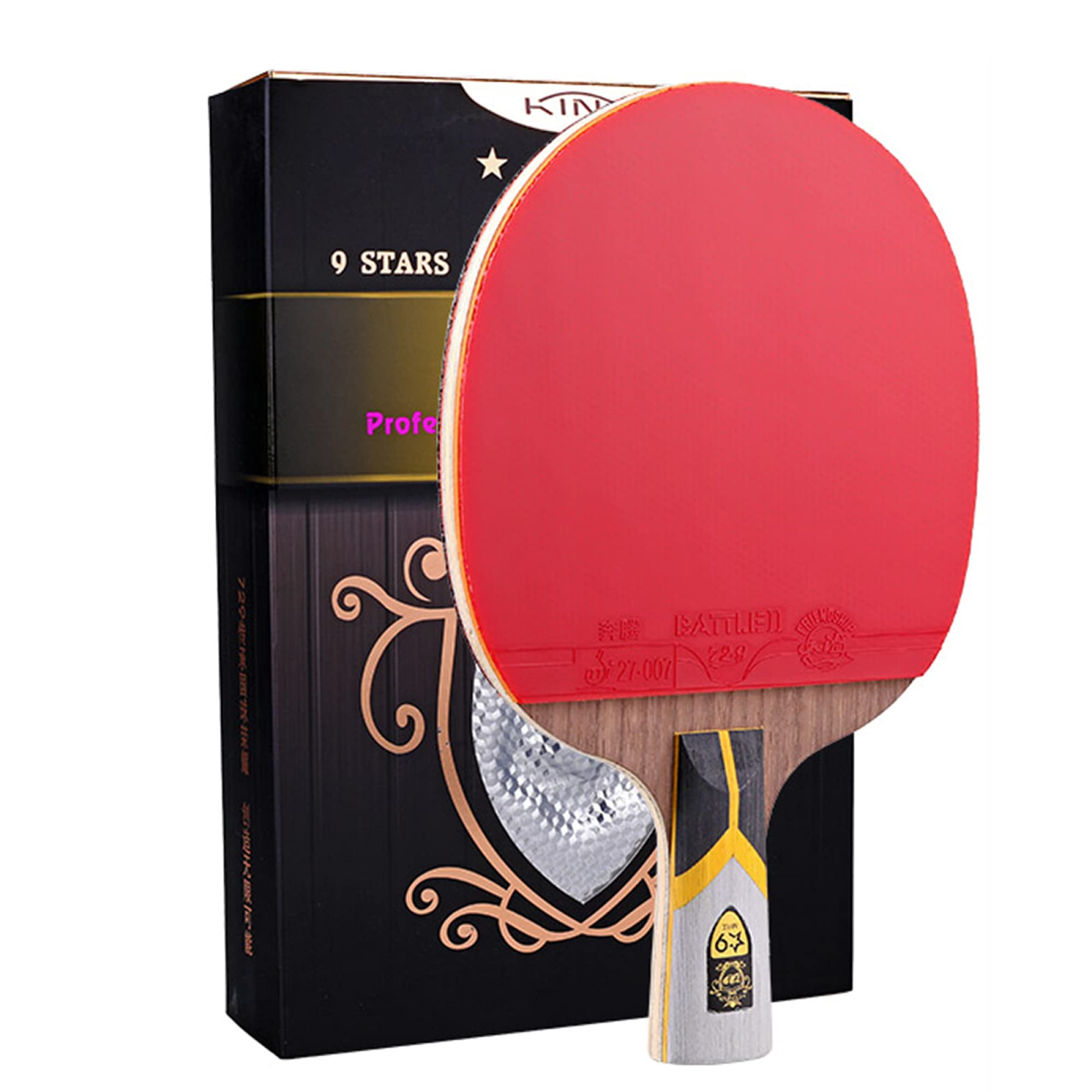 Buy LINGOSHUN Table Tennis Bat,Professional Ping Pong Paddle with Bat