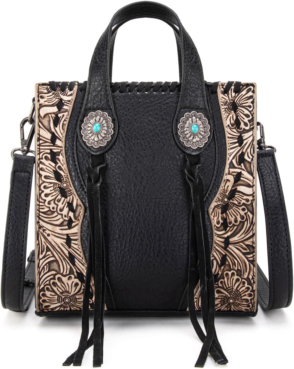 Trinity Ranch Crossbody Bags for Women Mini Handbag Floral Tooled Concho Collection