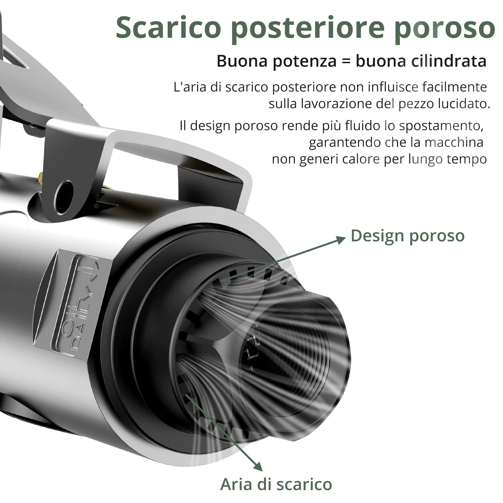 Smerigliatrice Pneumatica Angolare 20000rpm Professionale per Lucidatura e Fresatura
