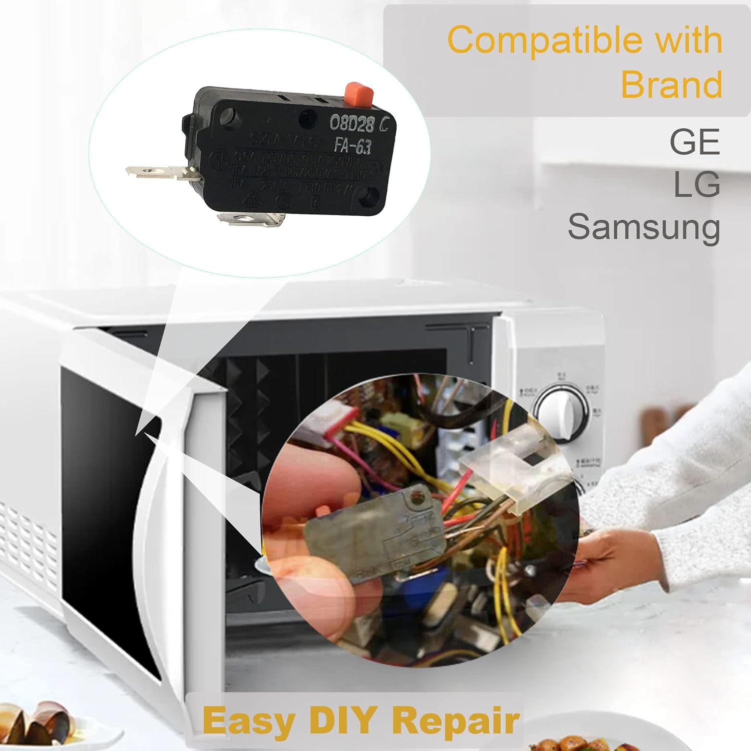 LONYE 3B73362F SZMV16FA63 Microwave Door Switch Nepal Ubuy