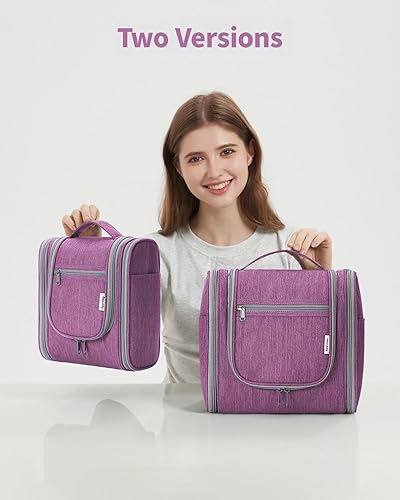 Miniatura 8 de Narwey Neceser de viaje colgante, organizador de maquillaje cosmético para mujeres y hombres, C-Spring Verde