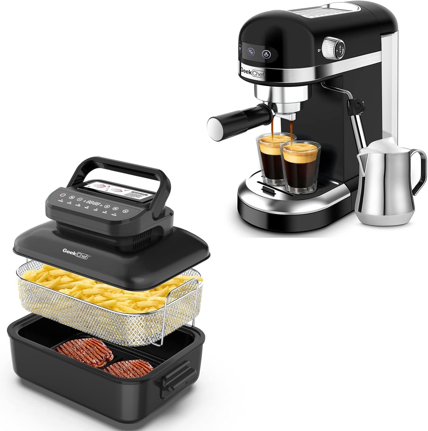 Geek Chef Espresso Machine with Thermal Fast Heating System