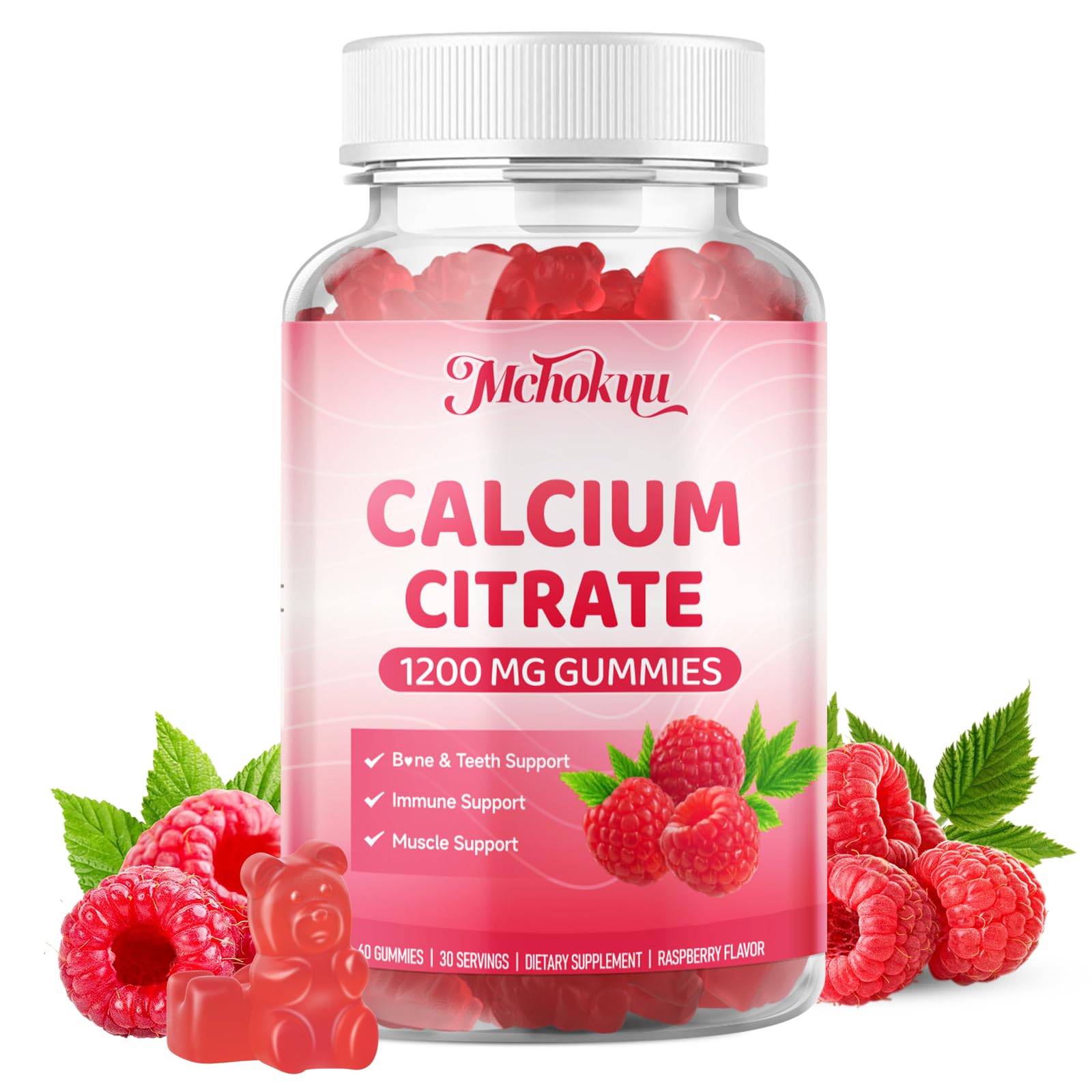 Calcium Citrate Gummies 1200mg Mchokuu