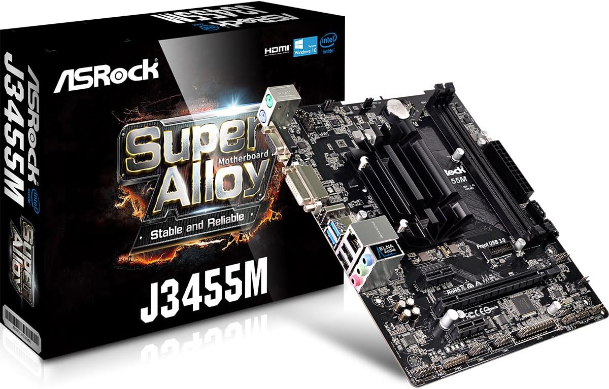 ASRock Motherboard & CPU Combo J3455M
