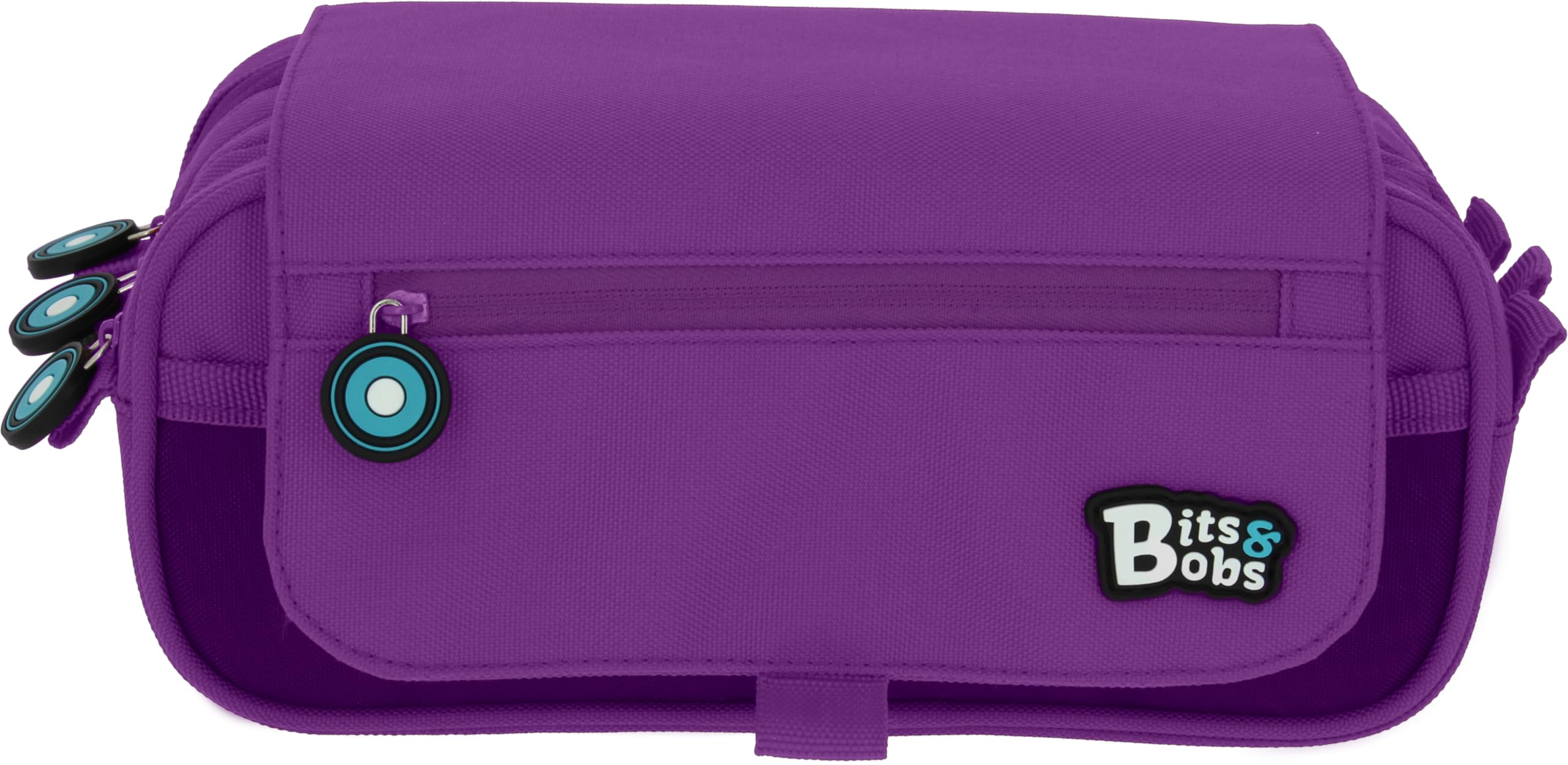 Grafoplás Triple, Estuche Escolar 3 Compartimentos Con Solapa Niños Unisex, Violeta, 23 Cm