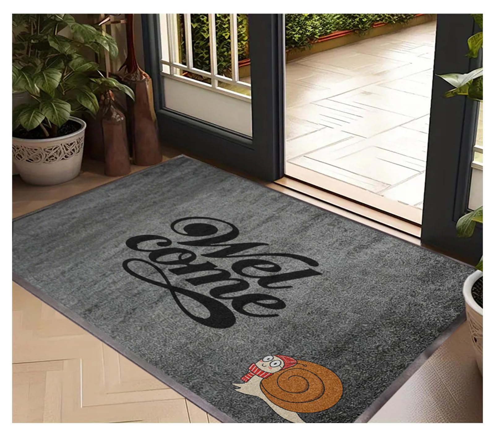 Zerbino Interno Personalizzato con Logo Testo Tappetino Antiscivolo e Lavabile Tappeto Personalizzati per casa Ufficio Ingresso Porta e Corridoio,60x100cm
