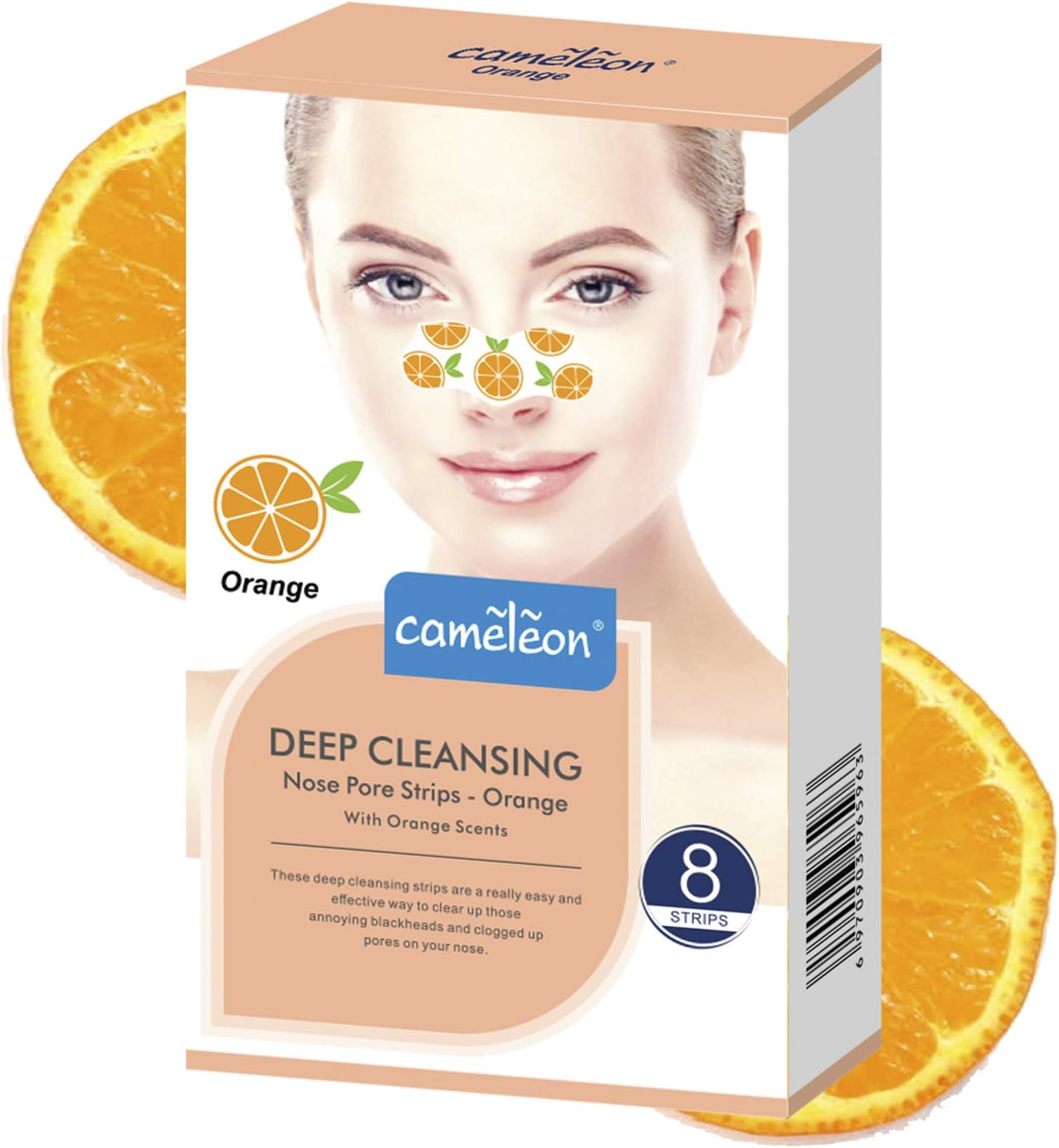 Cameleon Nose Pore and Blackhead Removel Strips, 8 Strips