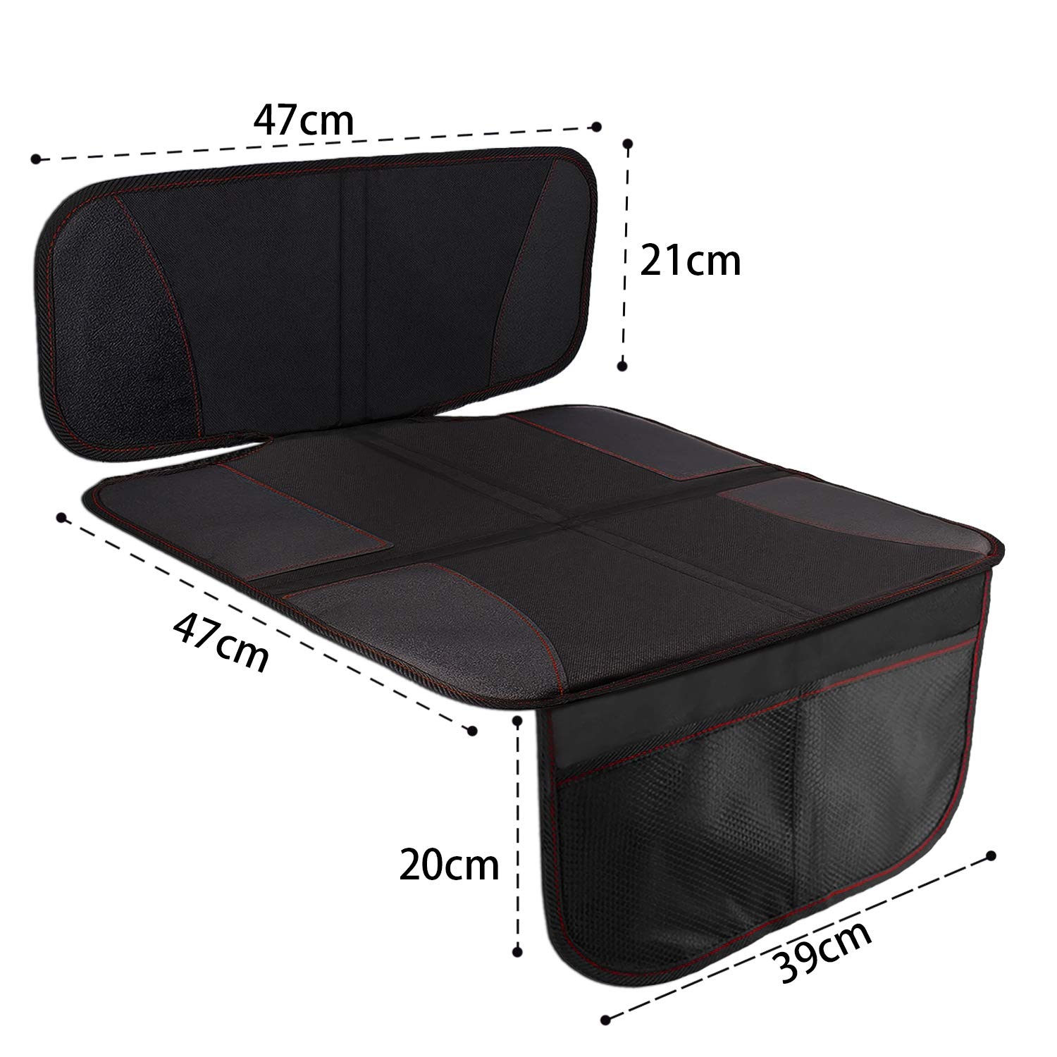 Protectores Asientos Coche para Asientos Infantiles, Cubierta de Asiento de Automóvil Universal Compatible con ISOFIX, Almohadilla de Asiento Infantil Antideslizante de Fácil Limpieza