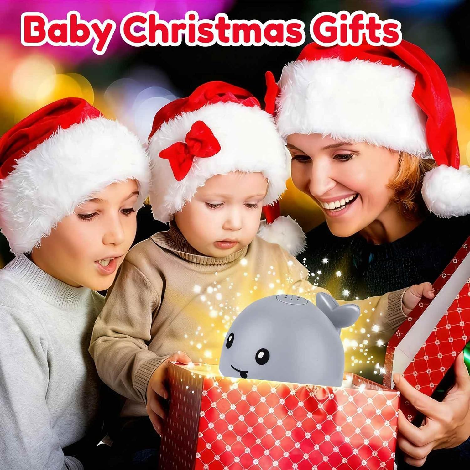 Toddla Whale Bath Toy Sprinkler - Easter Basket Stuffers for Toddlers 1-3, Light Up Baby Bath Toys for Bathtub, Pool & Water Table, Birthday Gift for 1 2 3 4 Year Old Boys Girls Baby Shower Toy Gifts