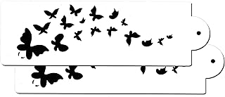 Cake decorating Airbrush Icing Frosting Fondant Stencils Butterflies 7Mil 2 Pack