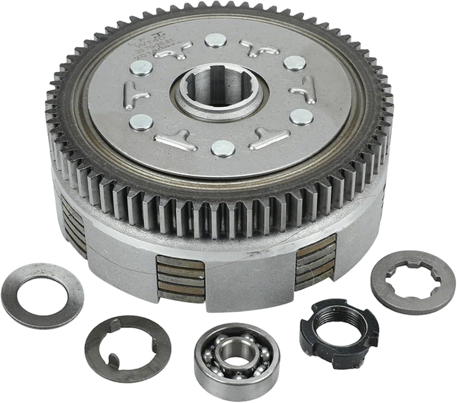 140cc Motorcycle Clutch Assembly Kit for 55mm Bore Lifan 140 LF140 1P55FMJ Horizontal Kick Starter Engine Dirt Pit Bike Spare parts