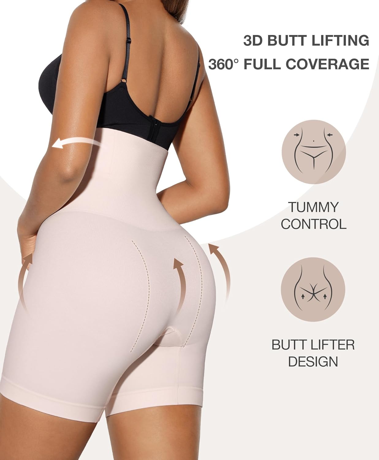 Lover-Beauty Seamless High Waisted Shapewear for Women Butt Lifting Body Shaper Tummy Control Shorts Girdles Under Dress - Image 2