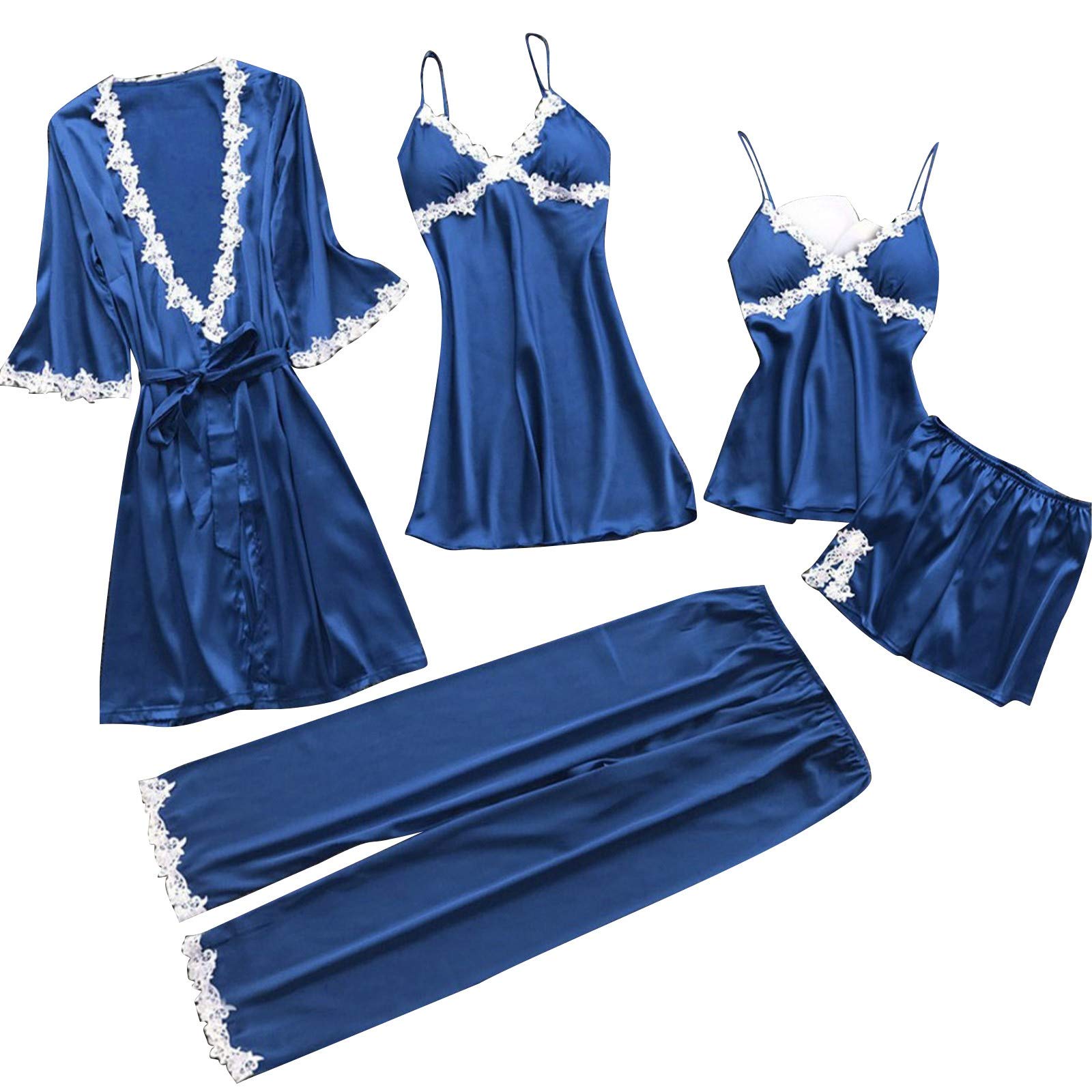 Cadeau pour ses filles : ensemble pyjama avec robe en satin chic - 3